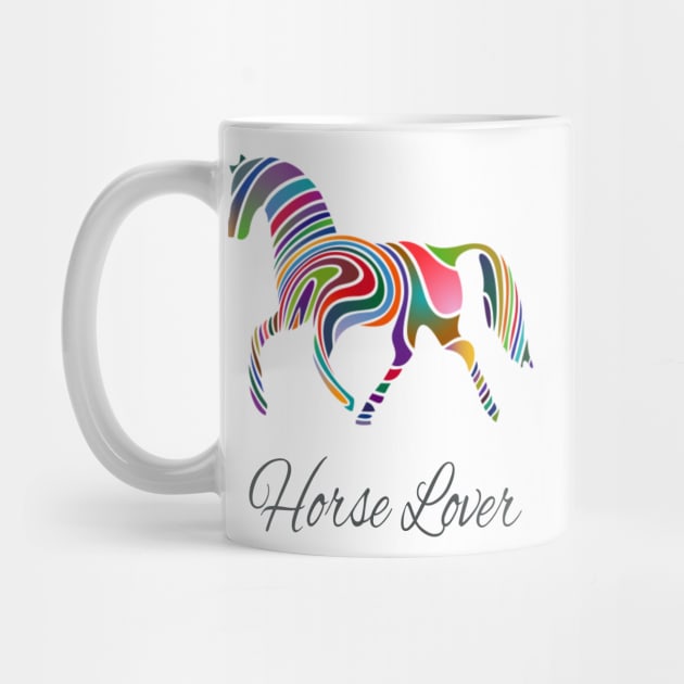 Colorful Galloping Horse Lover Print by Prairie Ridge Designs